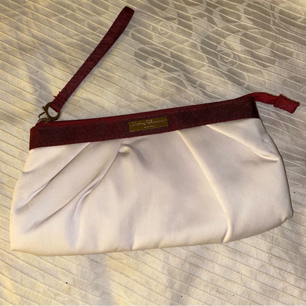 SALVATORE FERRAGAMO Perfume Cosmetic Makeup Bag Clutch Purse Alitalia Magnifica